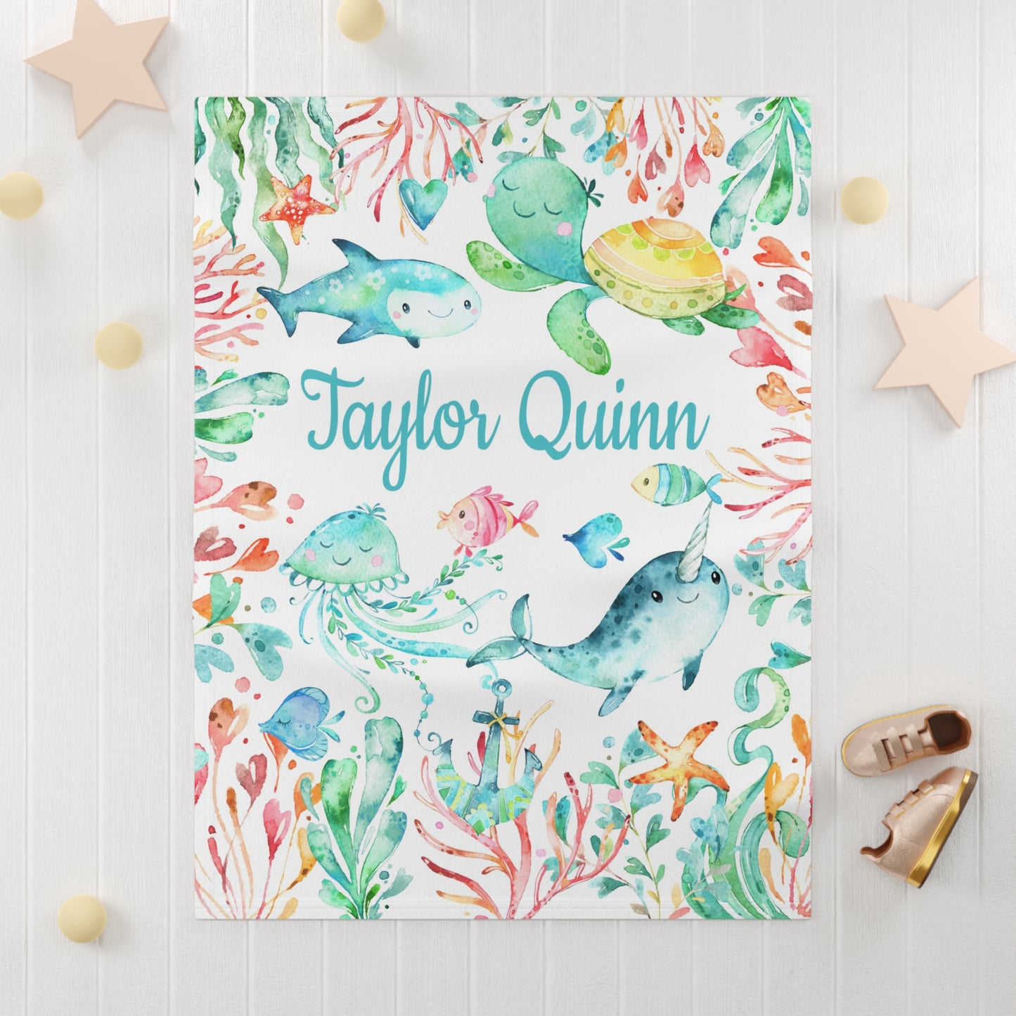 Sea Animals Ocean Blanket