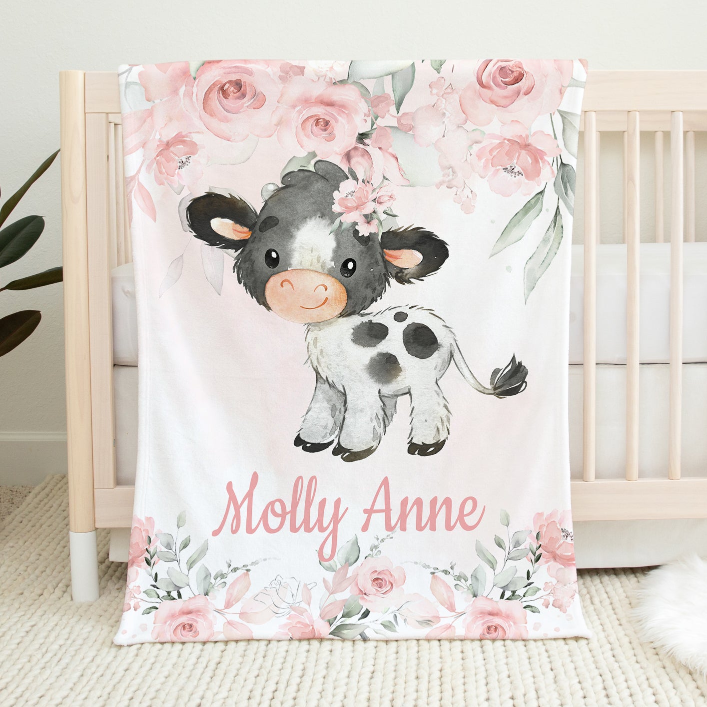 Cow_floral_blanket