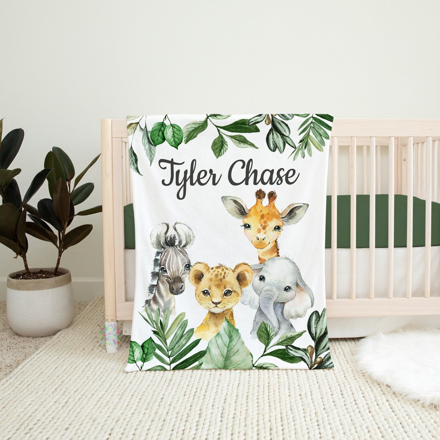 Safari Animals Nursery bedding Set