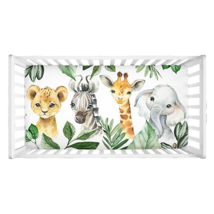 safari leaves crib sheet