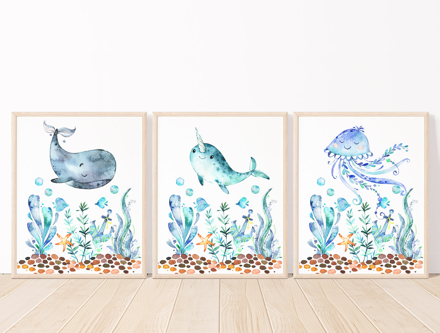 Sea Animals Baby Boy Nursery Set