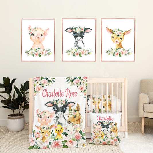 Farm Animals Nursery Bedding Set