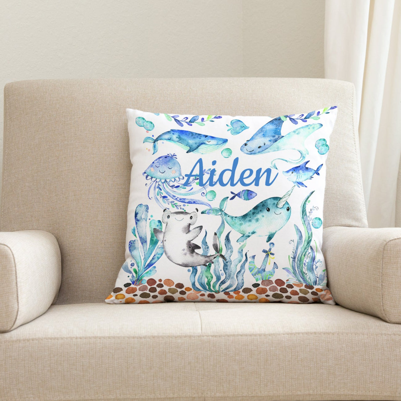 Sea Animals Baby Boy Nursery Set