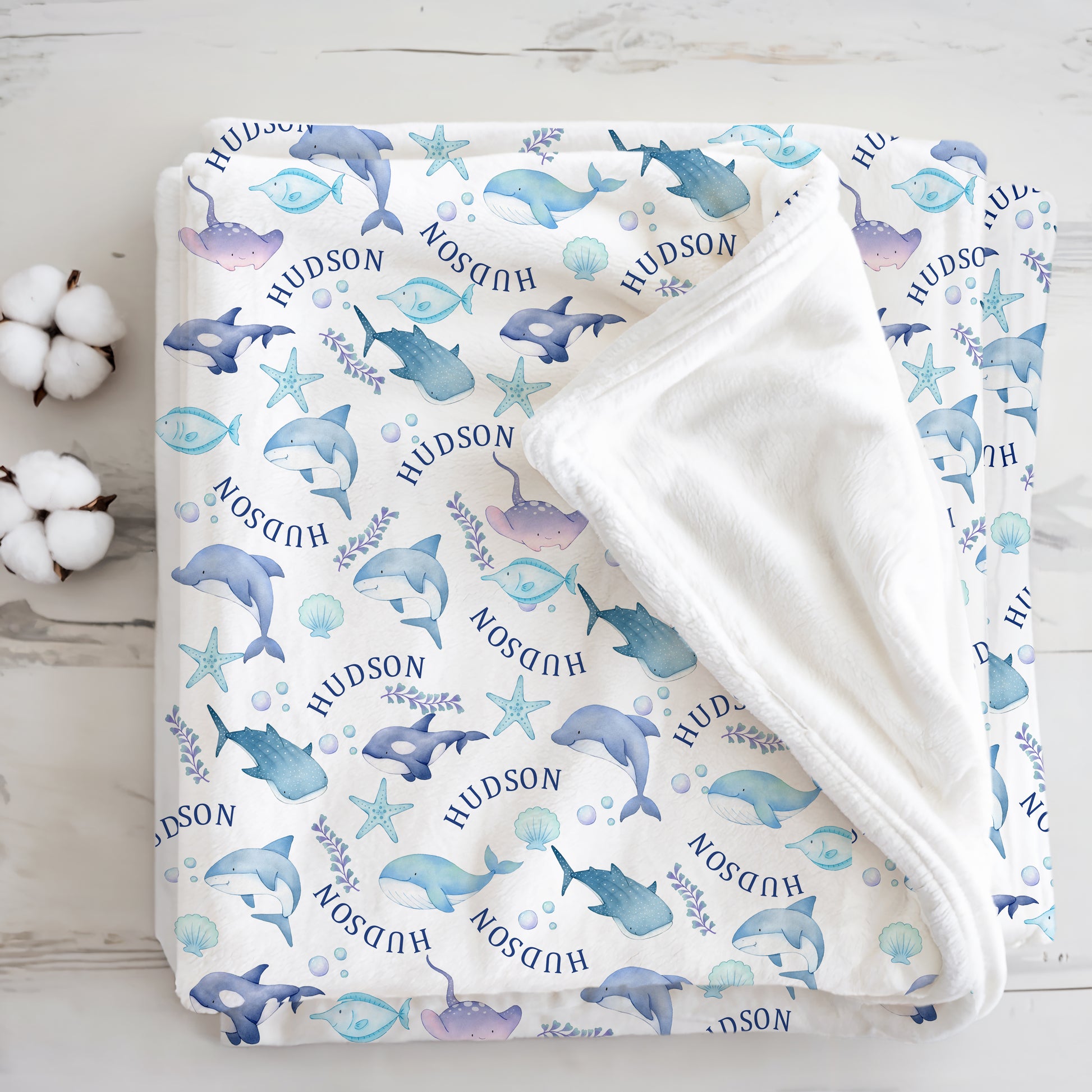 Sea Animals Boy Blanket