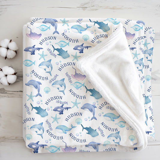 Sea Animals Boy Blanket