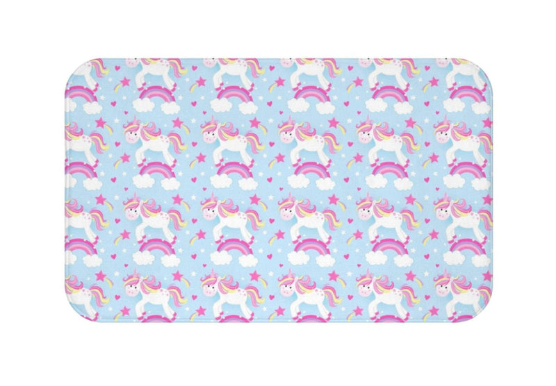 Unicorns Shower Curtain Rainbows Unicorn Bathroom Bath Mat Towel Modern Girl Baby Bath Cuartain S153