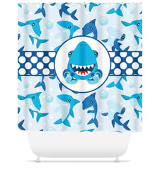 Shark Shower Curtain Shark Boy Bathroom Fish Shower Curtain Boy Shower Curtain Mat Shark Bathroom Decor Navy Blue Shark Boy Wall Art S106