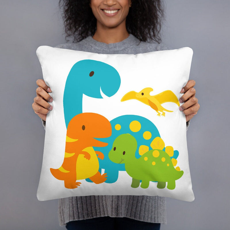 Dinosaur Nursery Throw Pillow Baby Boy Kids Bedroom Decor Nursery Crib Bedding Baby Shower Gift Playroom Decor  P214