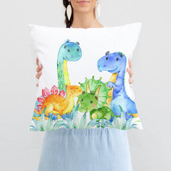 Dinosaur Nursery Throw Pillow Baby Boy Dinosuar Bedroom Decor Baby Shower Gift Dinosaur Crib Bedding P273