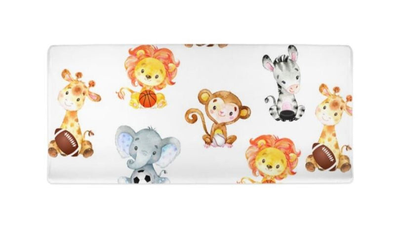 Safari Animals Sports Changing Pad Cover Nursery Bedding  C131