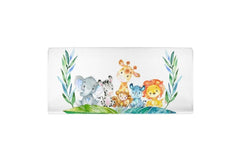 Jungle Safari Animals Changing Pad Cover Greenery Leaves  C108