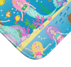 Mermaids Sea Animals Shower Curtain, Ocean Under The Sea Girl Kids Baby  Bath Mat Bathroom Decor Tooth Brush Holder Soap Dispenser Towel