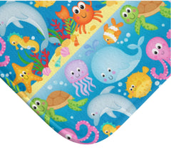 Sea Animals Shower Curtain, Under The Sea  Bathroom Decor Tooth Brush Holder Soap Dispenser Towle Bath Mat Turtle Whale Shark Octopus 189