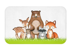 Woodland Animals Shower Curtain Woodland Forest Bath Kids Bathroom Girl Boy  Baby Bathroom Decor Siblings Brothers Sisters S157