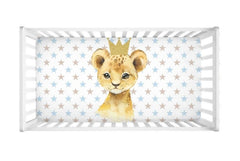 Lion Baby Crib Sheet ,Jungle Animals Safari Newborn Baby Shower Gift Animals Nursery  C162