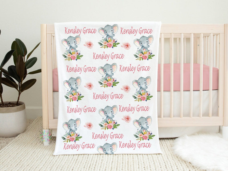 Personalized cot bumper set for girl blush