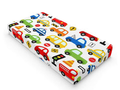 Transportation Baby Crib Sheet, Changing Pad Cover, Cars Trucks Traffic Crib Sheet, Boy Baby Shower Gift Nursery  C183