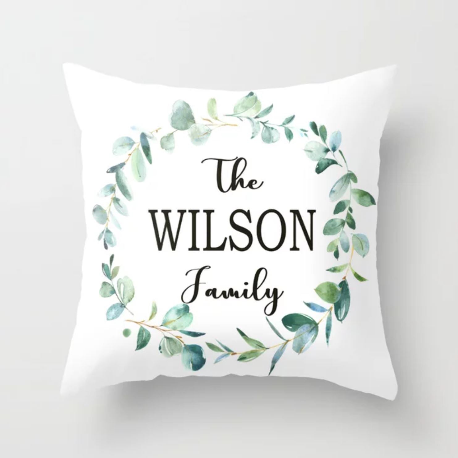 Monogram Name Pillow Cover